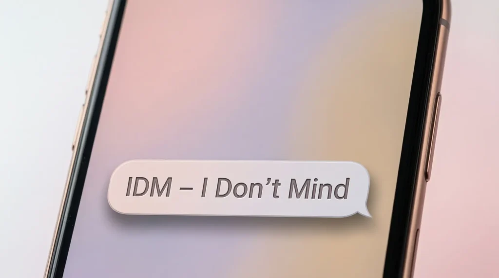 IDM Mean in Text