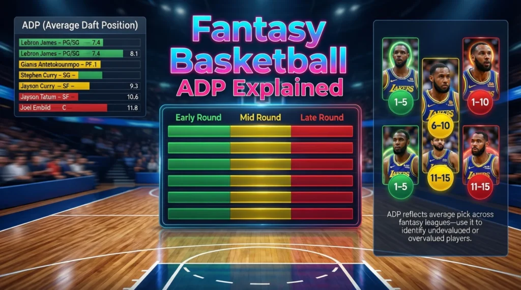 ADP Mean in Fantasy Basketball