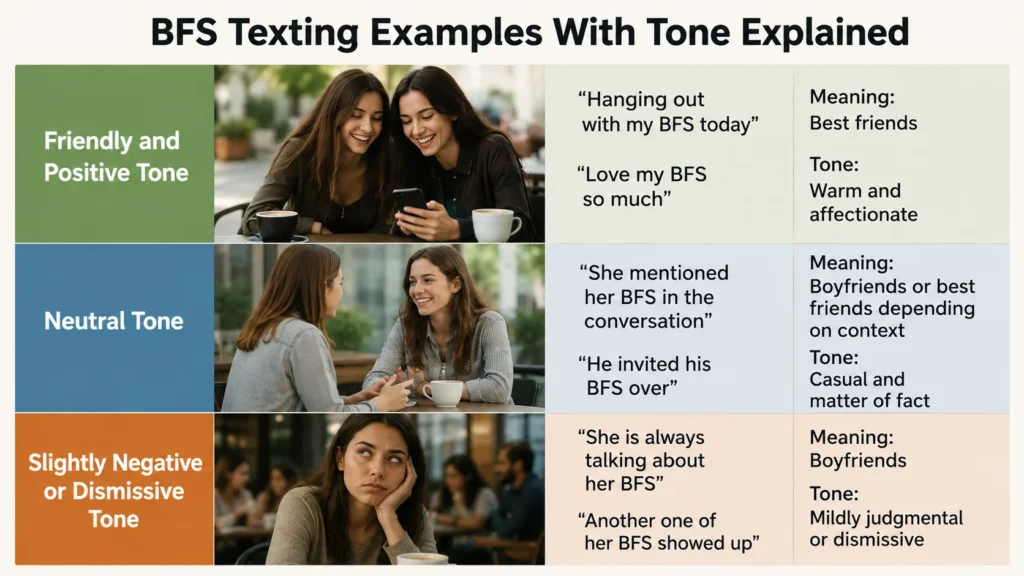 BFS Texting Examples With Tone Explained