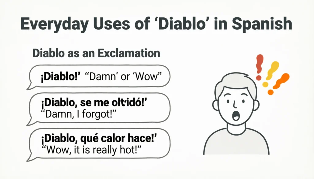 Everyday Uses of Diabl in Spanish