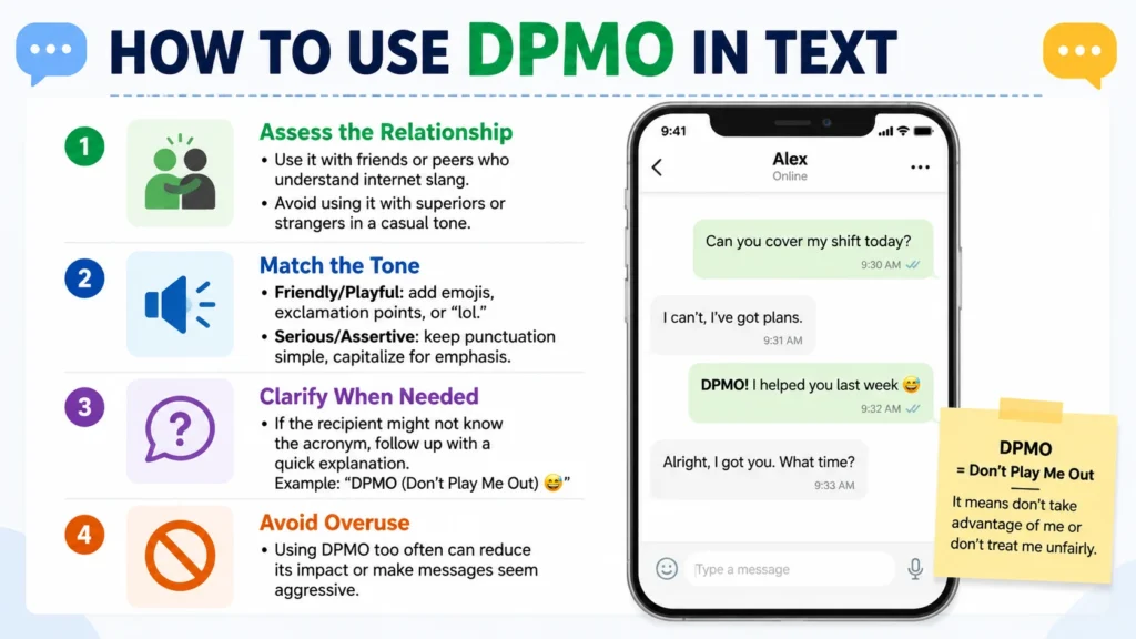 How to Use DPMO in Text