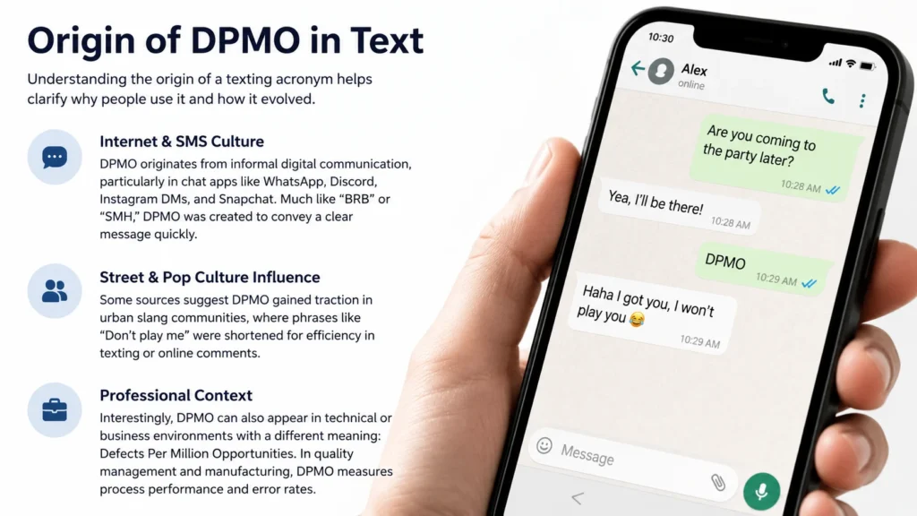 Origin of DPMO in Text