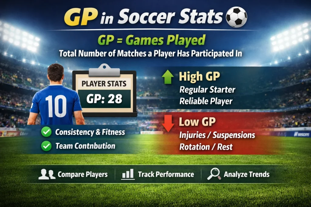 What Does “GP” Mean in Soccer Stats?