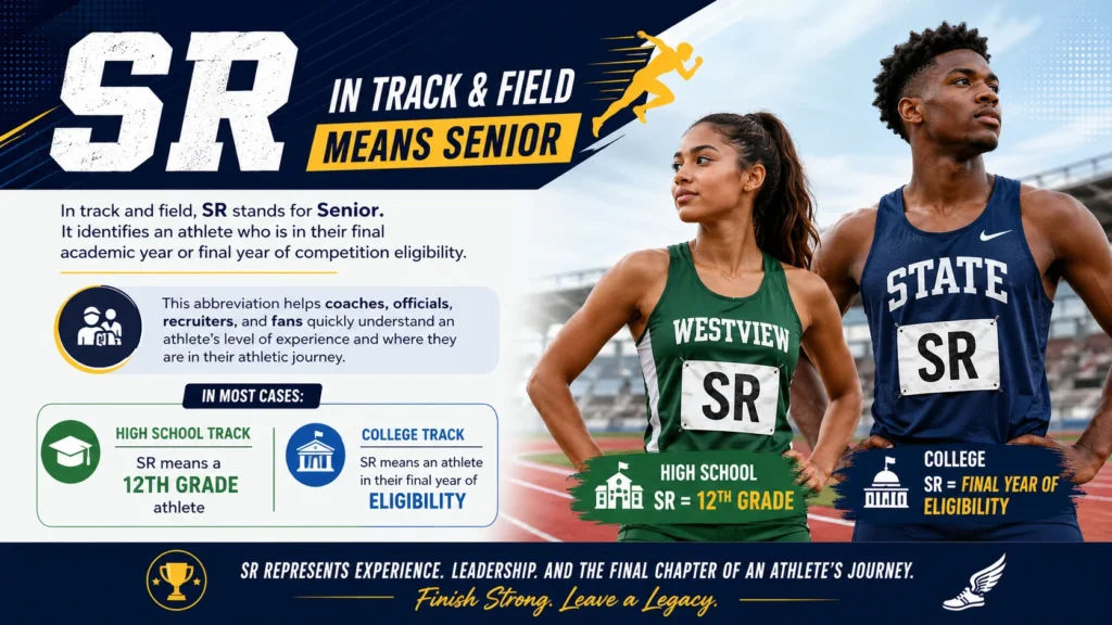 What Does SR Mean in Track and Field?