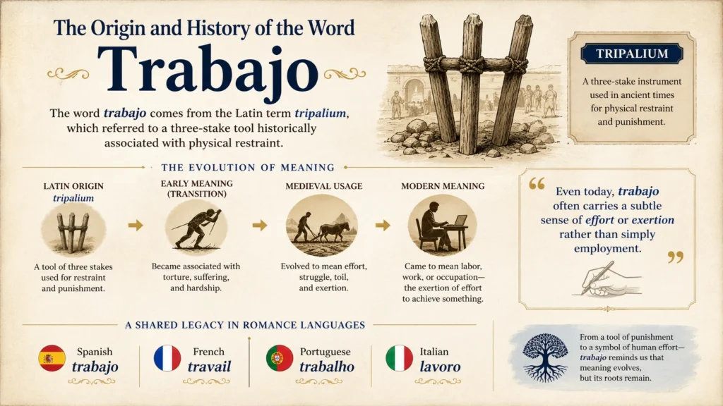 Origin and History of the Word Trabajo