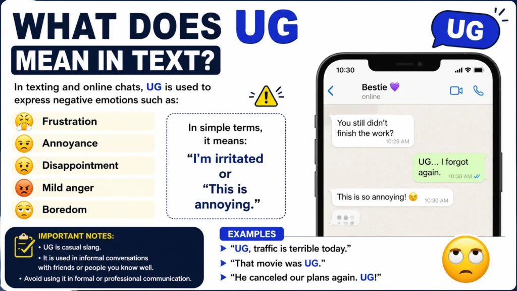 What Does UG Mean in Text?