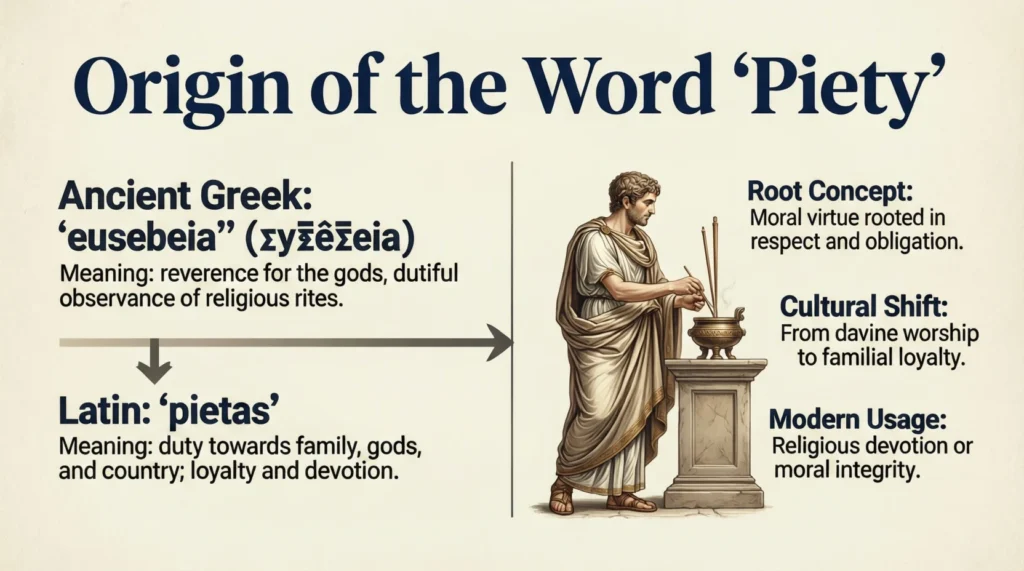 Origin of the Word “Piety”