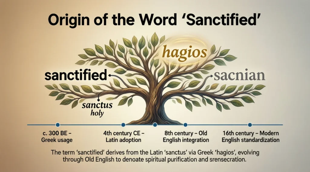 Origin of the Word “Sanctified”