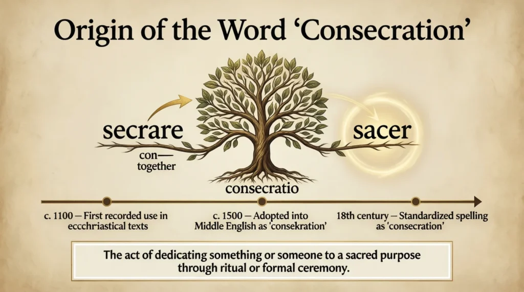 Origin of the Word “Consecration”