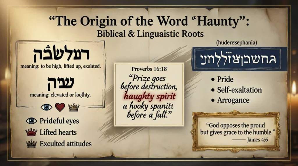 The Origin of the Word “Haughty” (Biblical & Linguistic Roots)