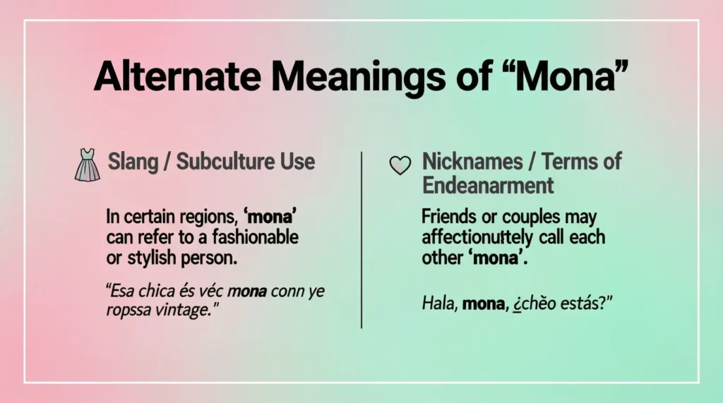 Alternate Meanings of “Mona”