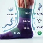 MMHg Mean in Compression Socks