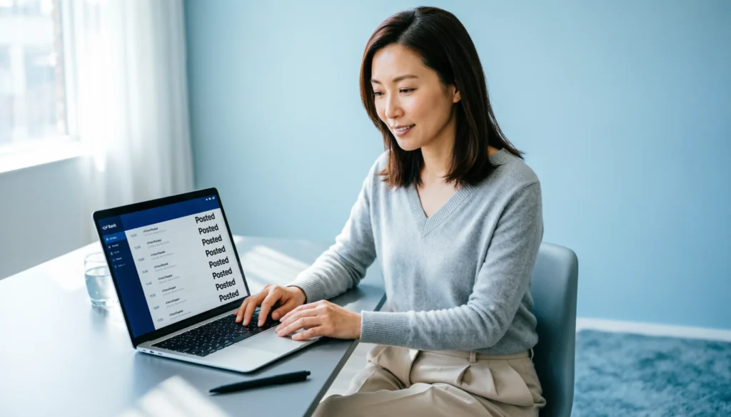 “Posted” Mean in Banking