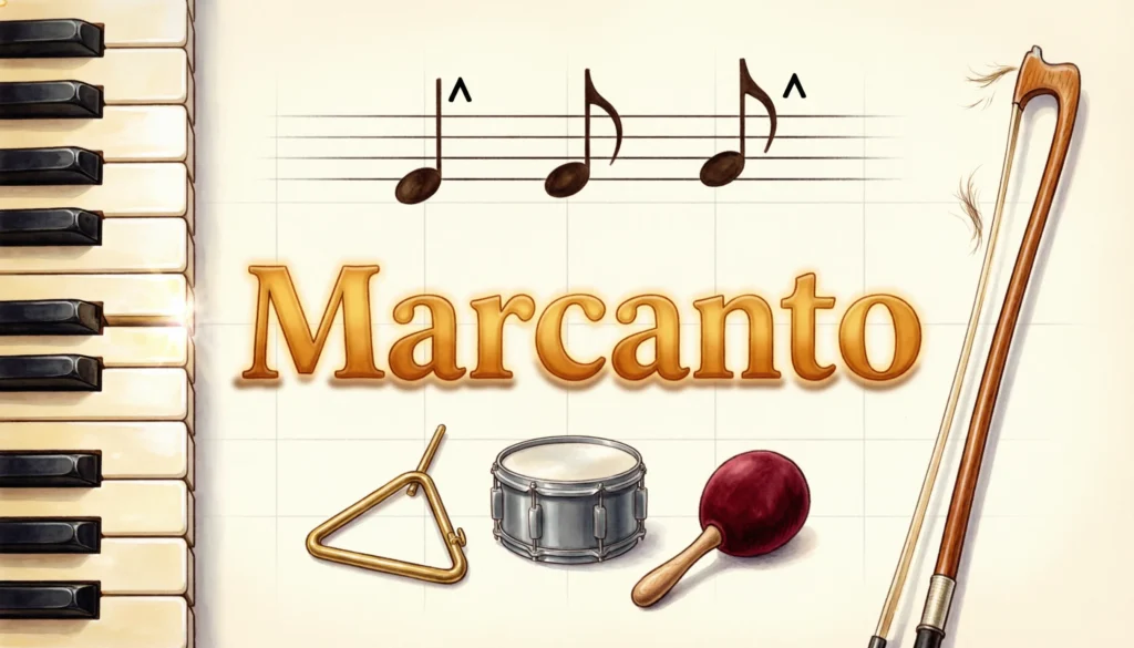 “Marcato” Mean in Music