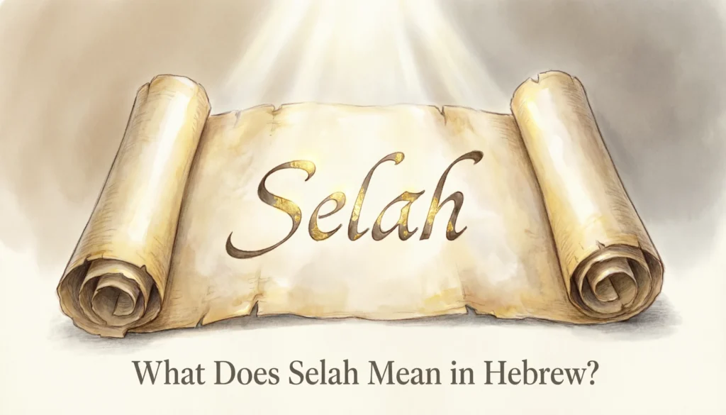 “Selah” Mean in Hebrew
