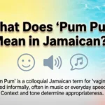 Pum Pum Mean in Jamaican