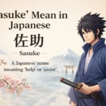 “Sasuke” Mean in Japanese
