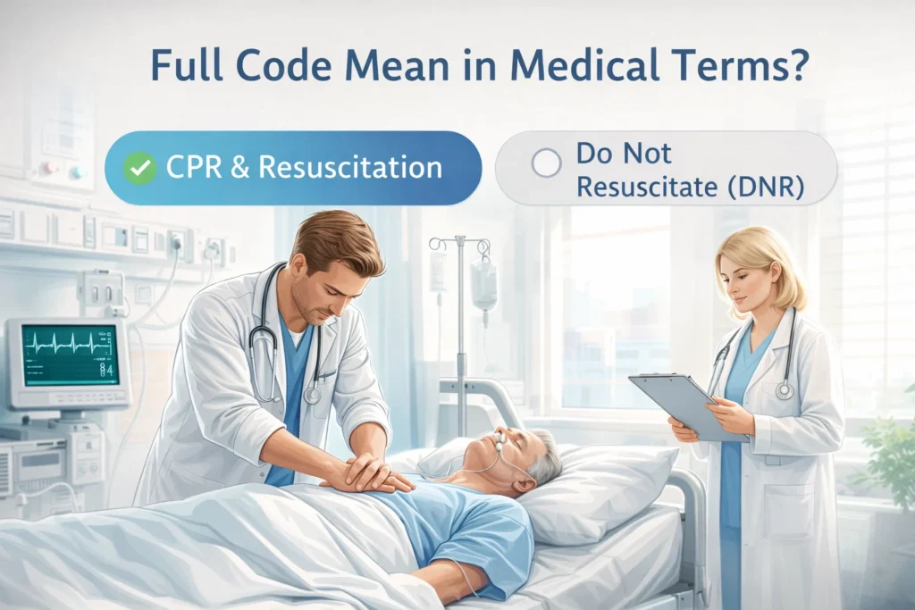 Full Code Mean in Medical Terms