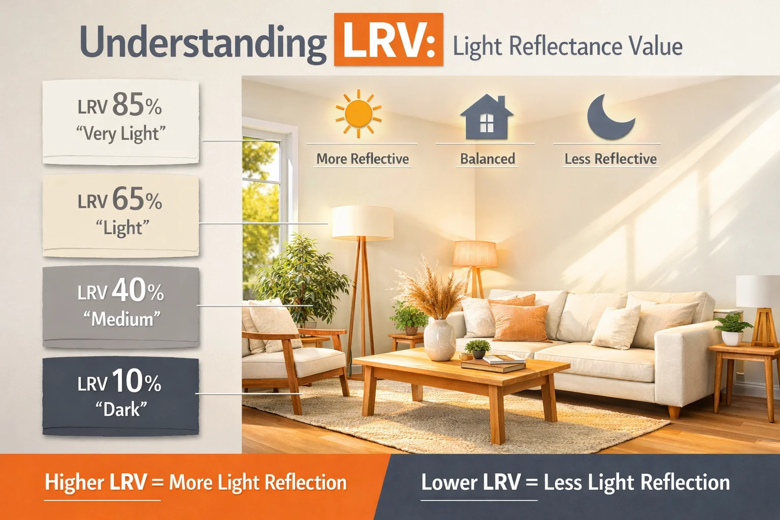 “LRV” Mean in Paint: Bright vs. Dark Colors and Their Effects for 2026 ...