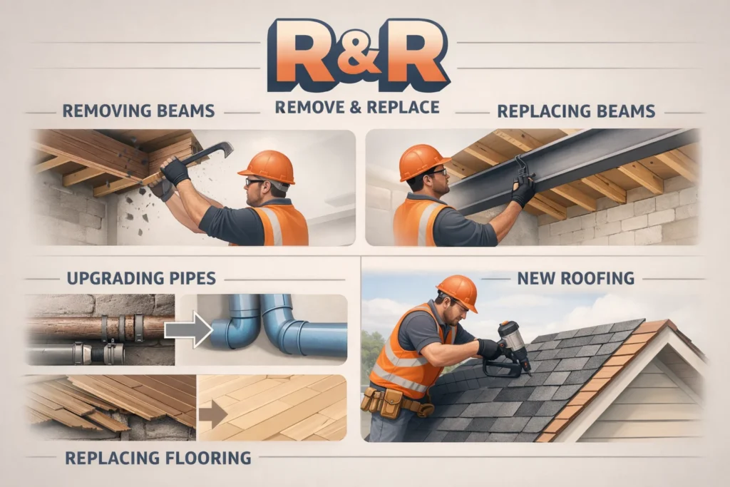 R&R Mean in Construction