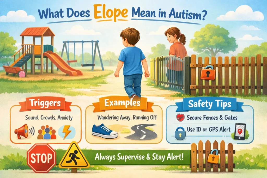 Elope Mean in Autism