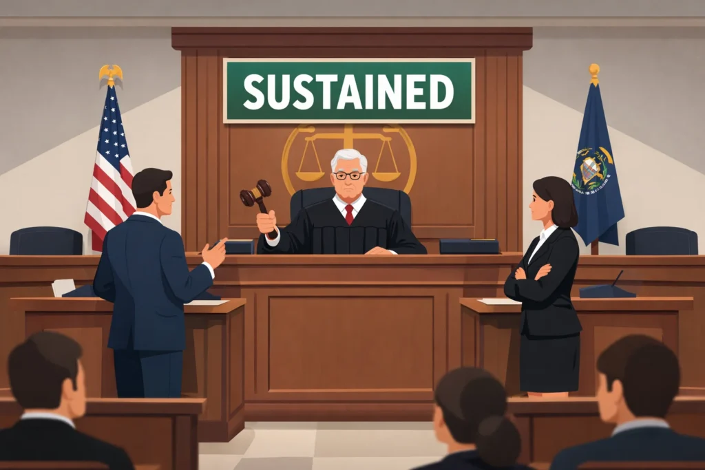“Sustain” Mean in a Court of Law