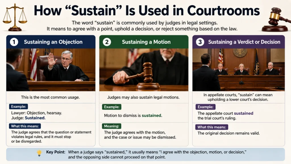 How “Sustain” Is Used in Courtrooms