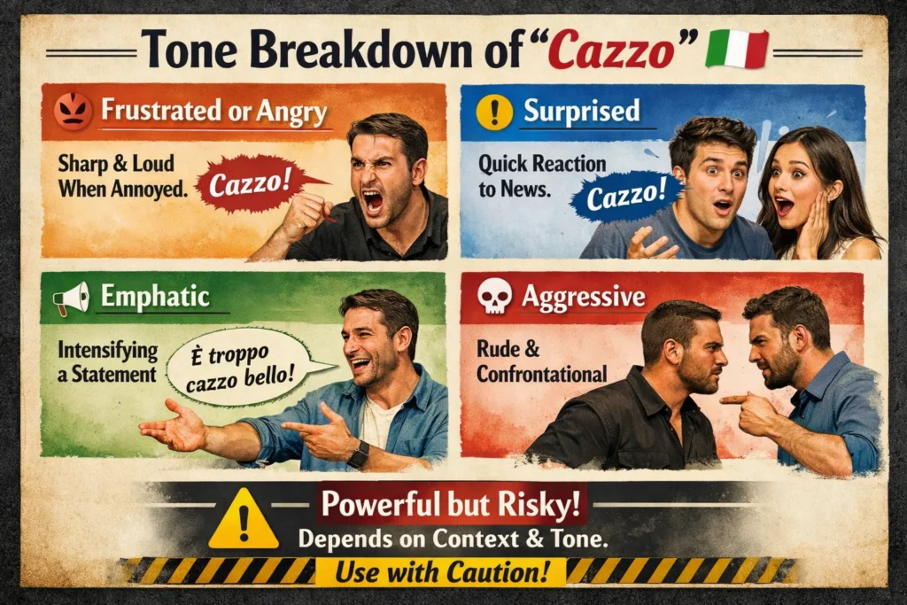 Tone Breakdown: How “Cazzo” Can Sound
