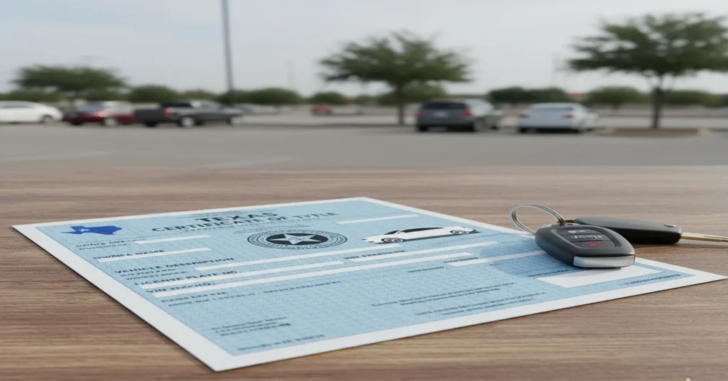 Blue Title Mean in Texas