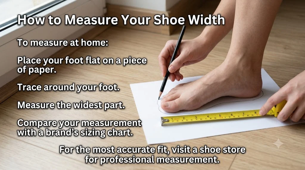 How to Measure Your Shoe Width