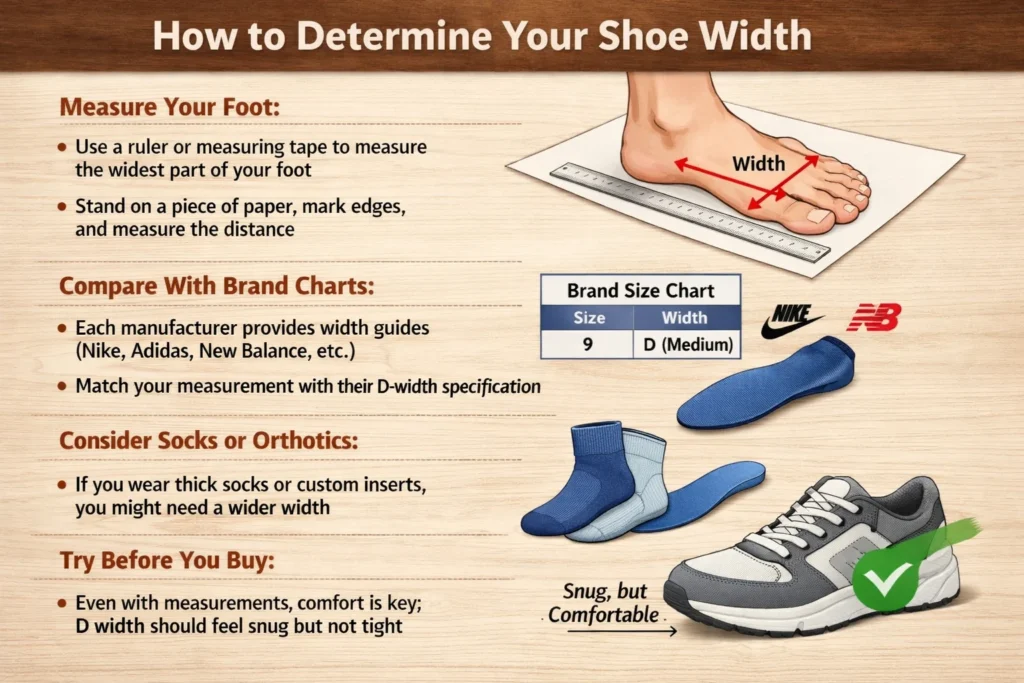How to Determine Your Shoe Width