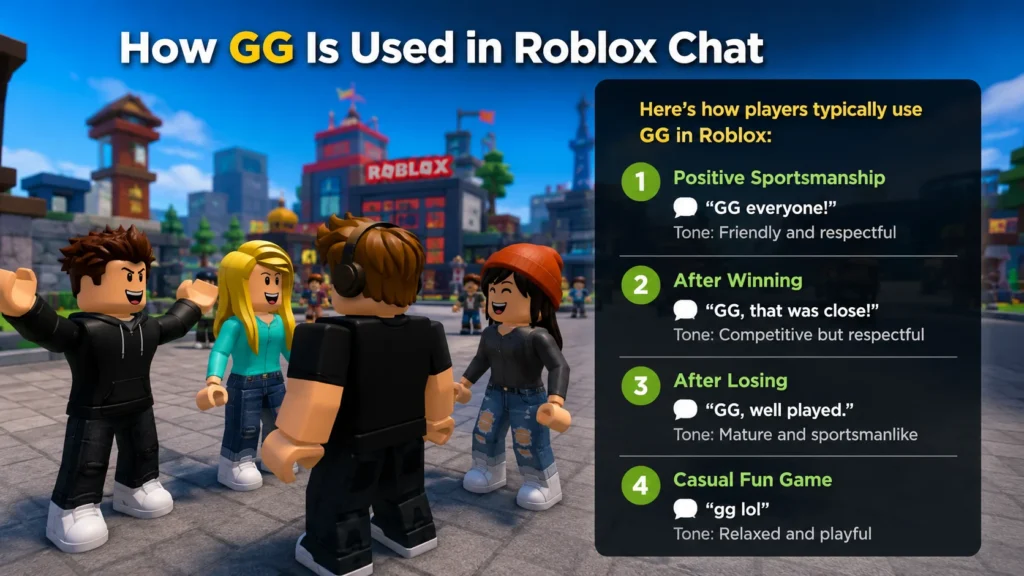 How GG Is Used in Roblox Chat