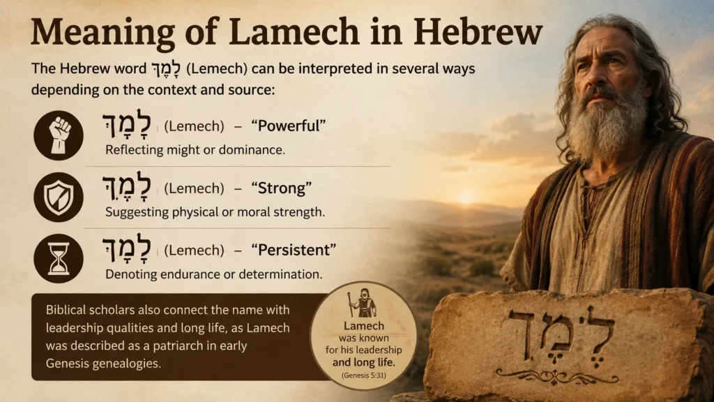 Meaning of Lamech in Hebrew