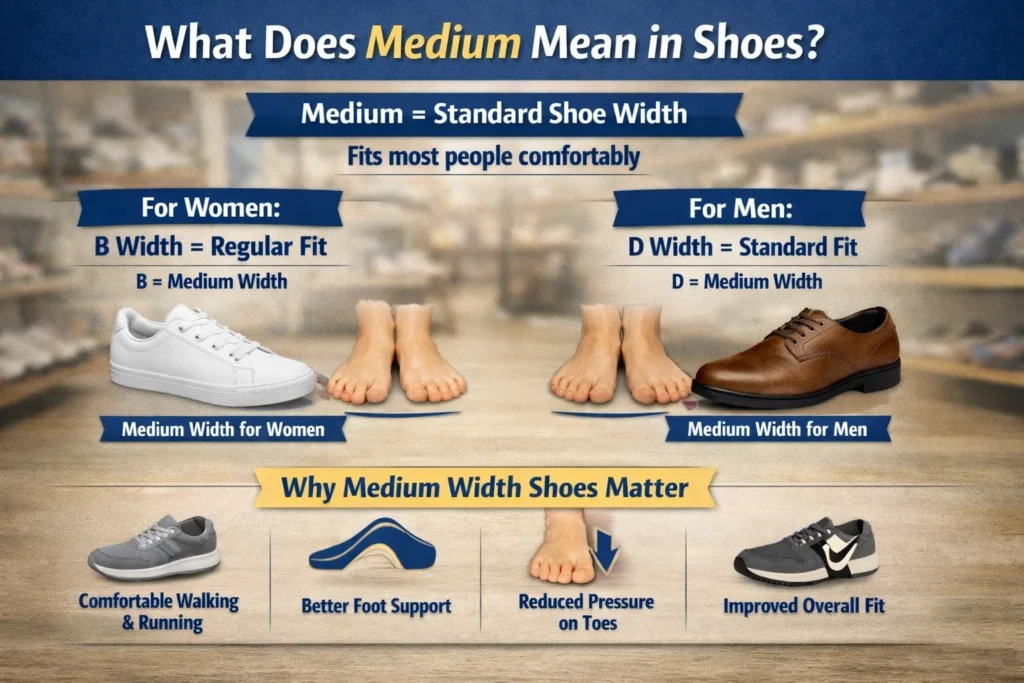What Does Medium Mean in Shoes?