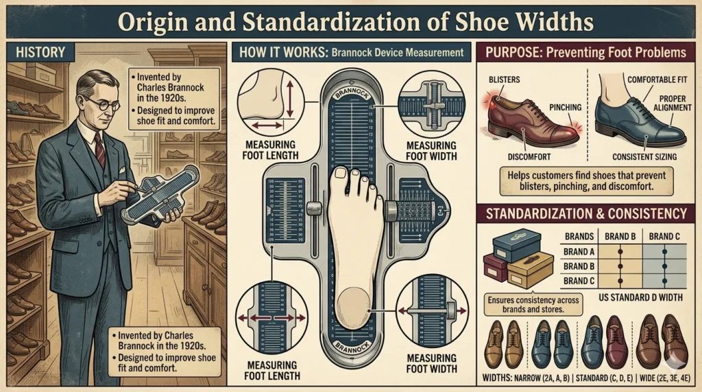 Origin and Standardization of Shoe Widths