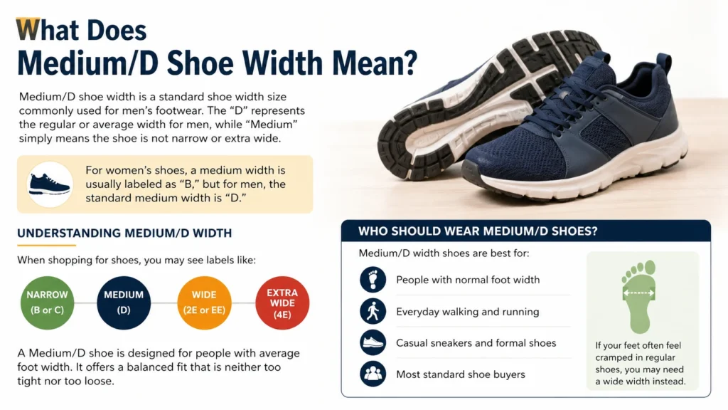 What Does Medium/D Shoe Width Mean?