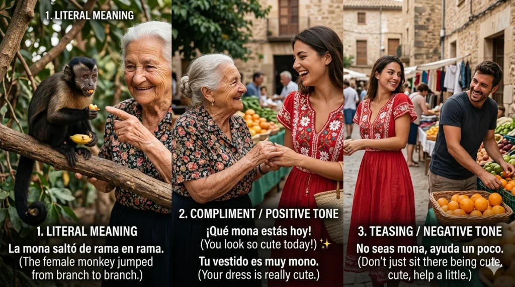 How “Mona” is Used in Spanish