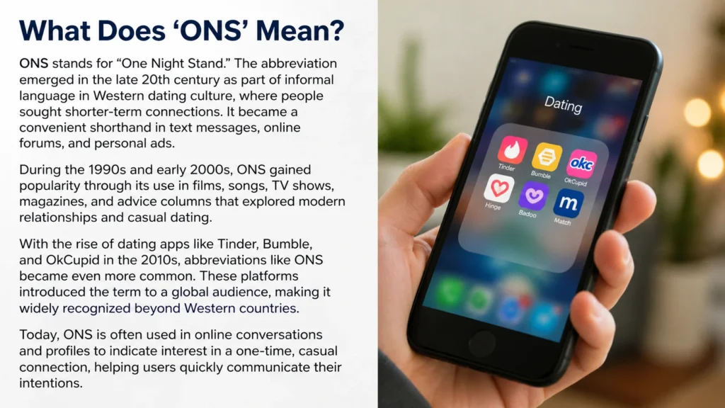 Origin and Popularity of ONS