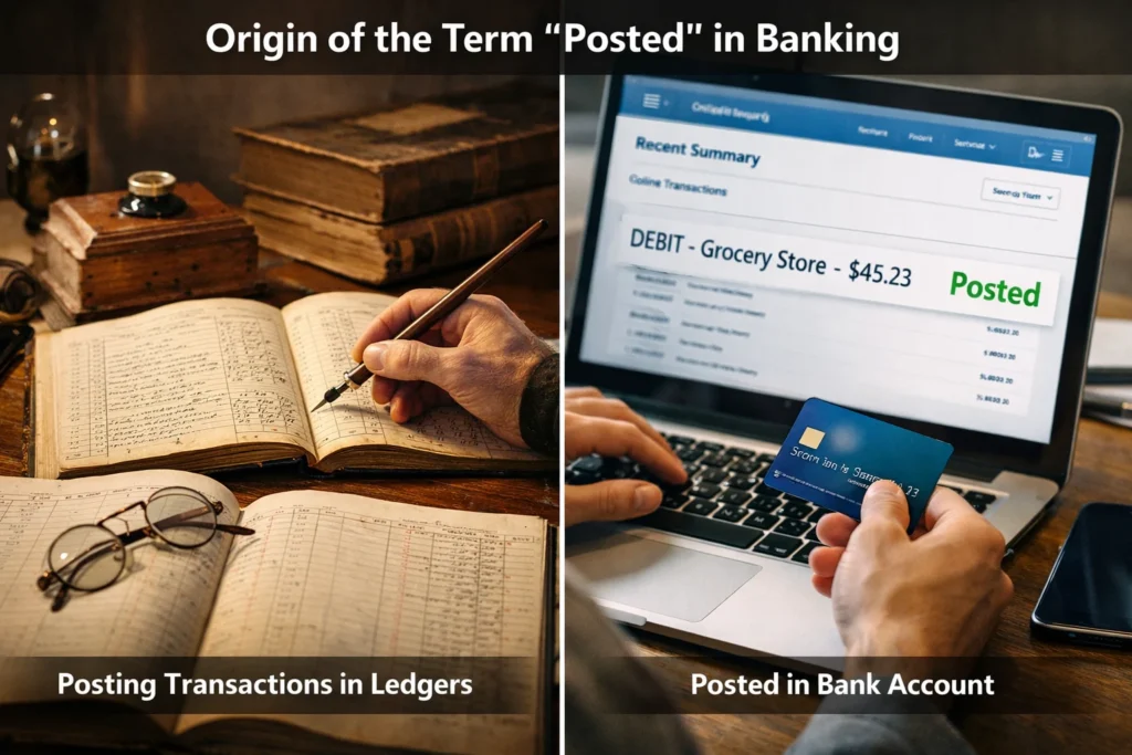 Origin of the Term “Posted” in Banking