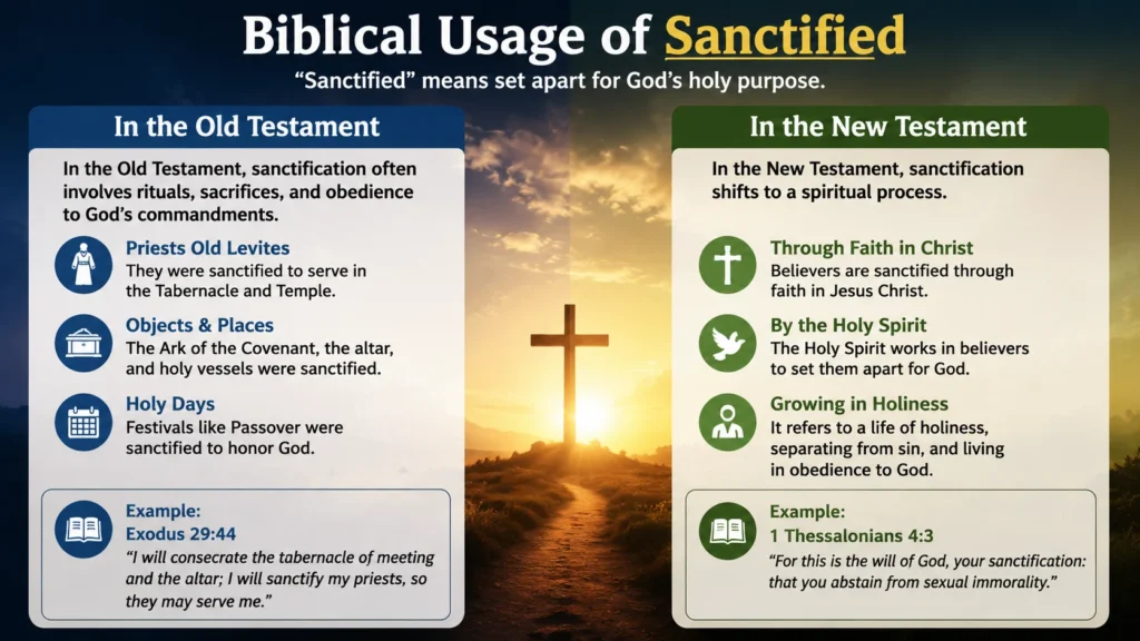 Biblical Usage of Sanctified