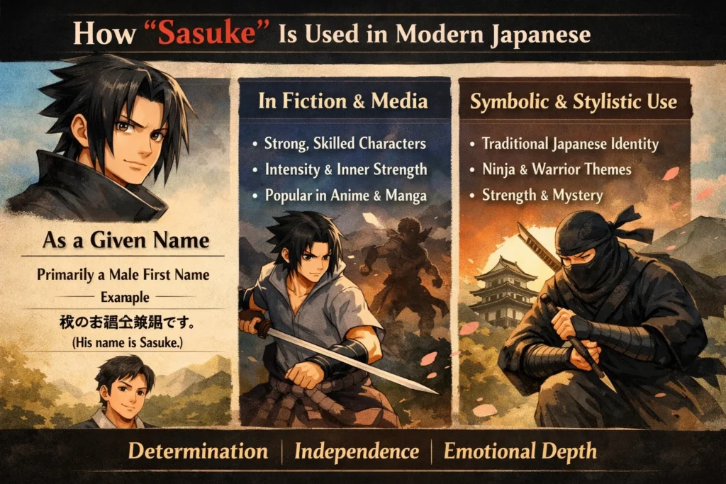 How “Sasuke” Is Used in Modern Japanese
