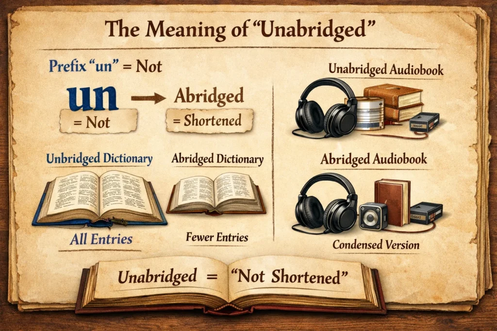Origin and Meaning of the Word “Unabridged”