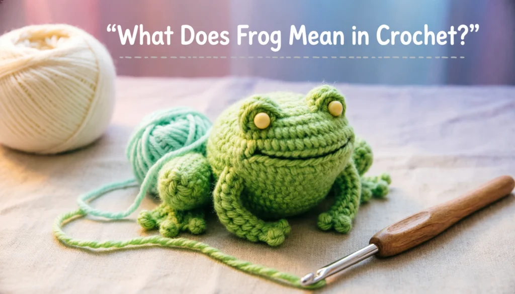 Frog Mean in Crochet