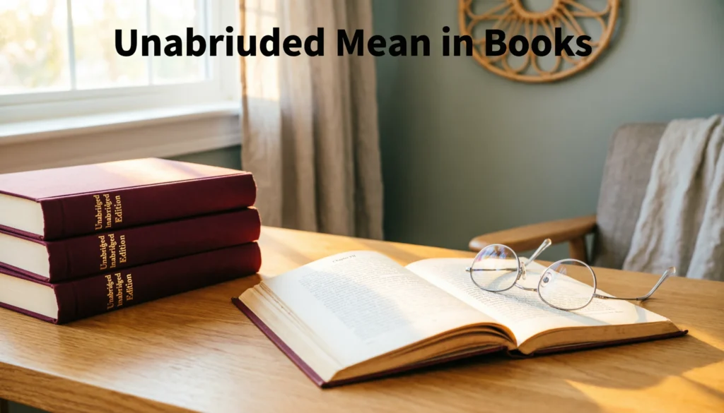 Unabridged Mean in Books