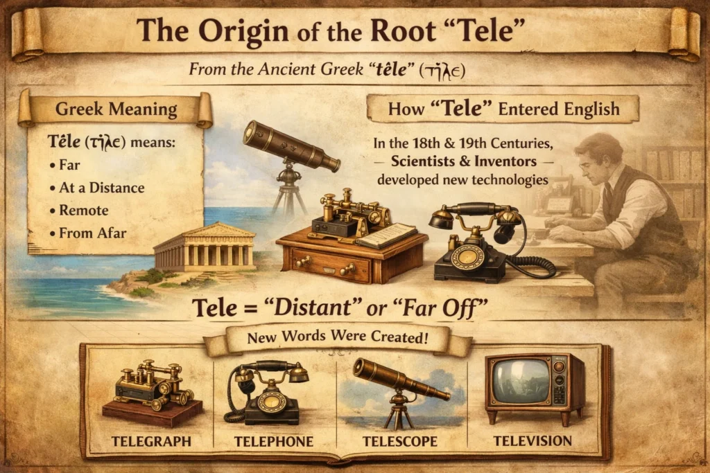 What Does the Root Tele Mean in Television?