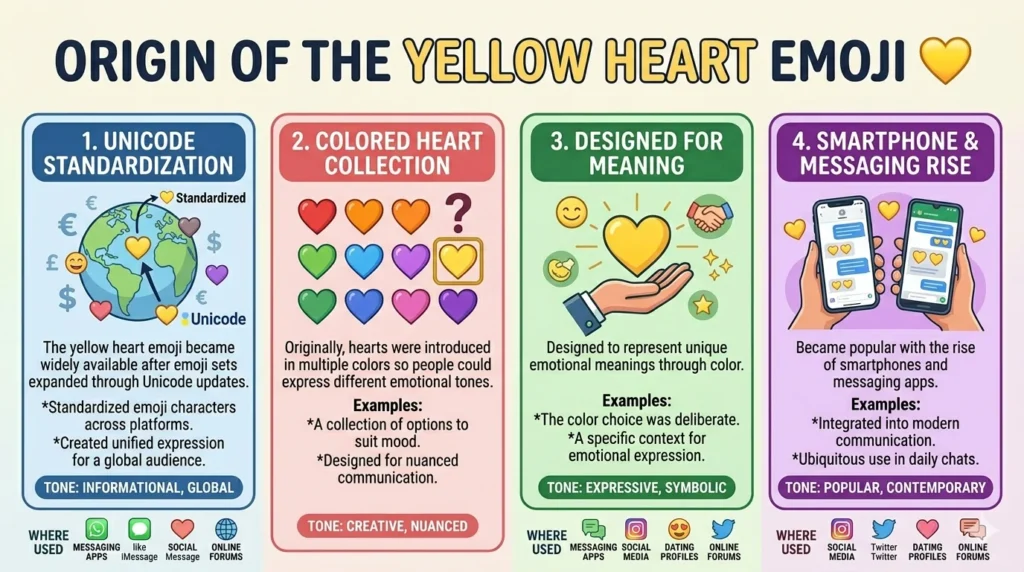 Origin of the Yellow Heart Emoji