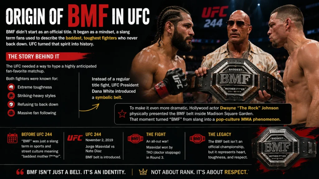 Origin of BMF in UFC