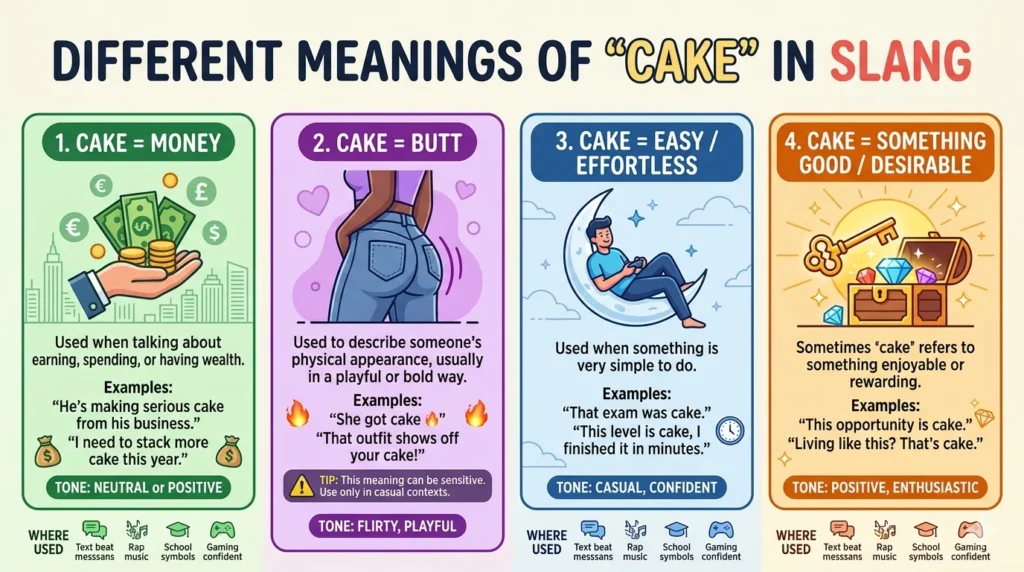 Different Meanings of “Cake” in Slang