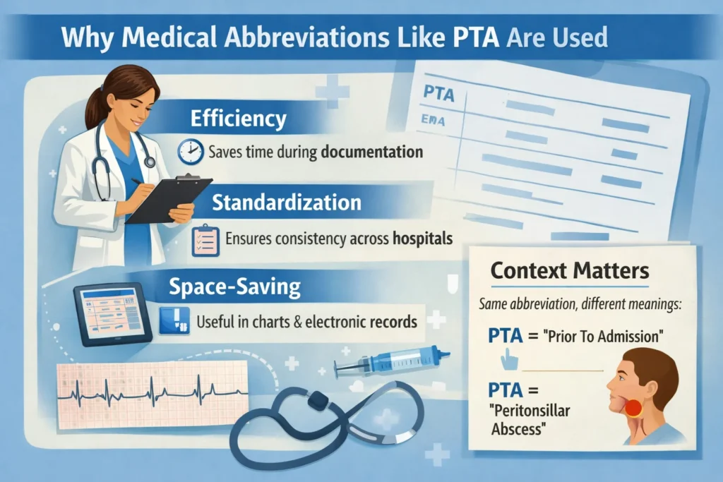 Why Medical Abbreviations Like PTA Are Used