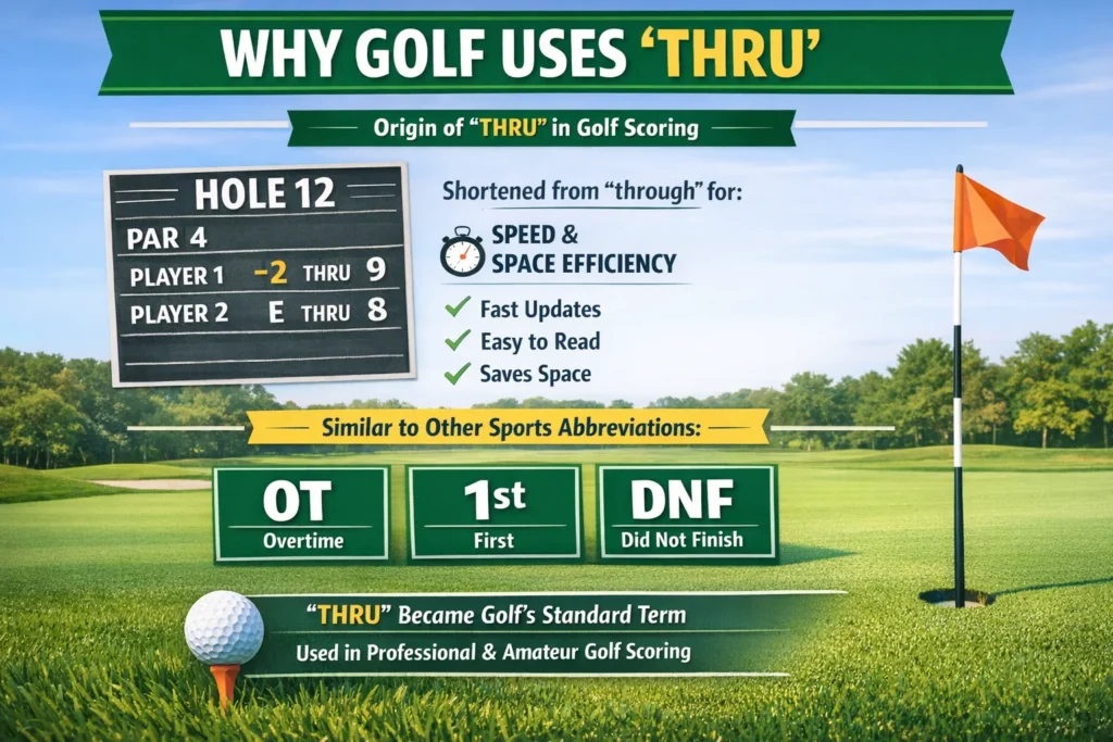 Origin and Why Golf Uses “Thru”